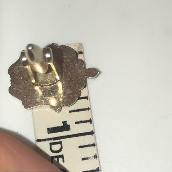 Vtg Carved Onyx Lion Intaglio Cameo Gold Tone Cufflinks Unmarked .9” x .8” - Picture 6 of 6